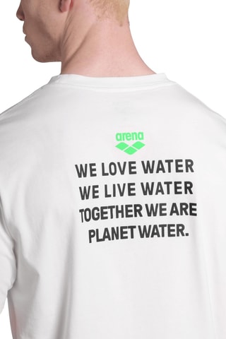 T-shirt de plage - Ecru et vert fluo