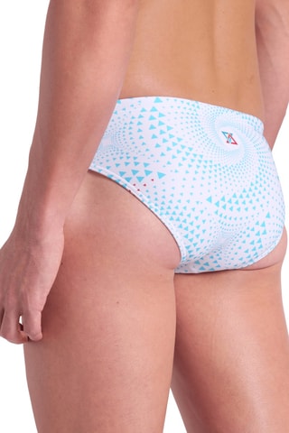 Slip de bain - Bleu clair et blanc