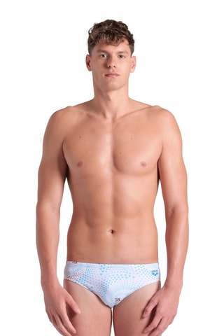 Slip de bain - Bleu clair et blanc
