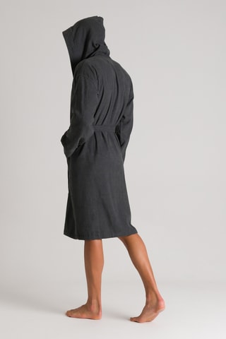 Peignoir à capuche - Anthracite
