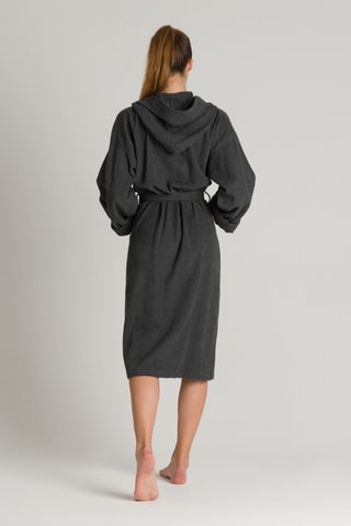 Peignoir à capuche - Anthracite