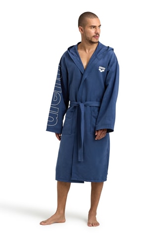 Peignoir à capuche - Bleu marine