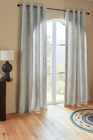 Rideau - Gris et noir - 140 x 0,2 x 260 cm