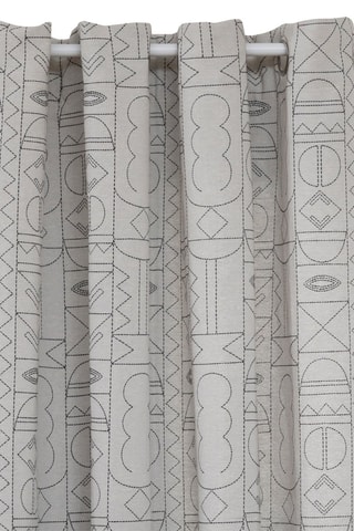 Rideau - Gris et noir - 140 x 0,2 x 260 cm