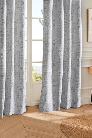 Rideau - Gris et noir - 140 x 0,2 x 260 cm