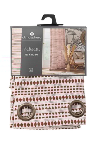 Rideau - Terracotta - 130 x 0,5 x 260 cm