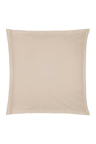 Taie d'oreiller en coton 145 g/m² - Beige - 63 x 63 cm