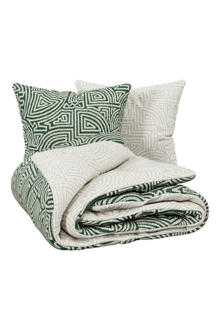 Parure de couette réversible Naya - Vert