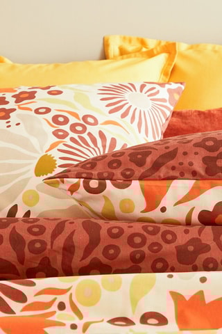 Parure de couette réversible Daisie - Marron