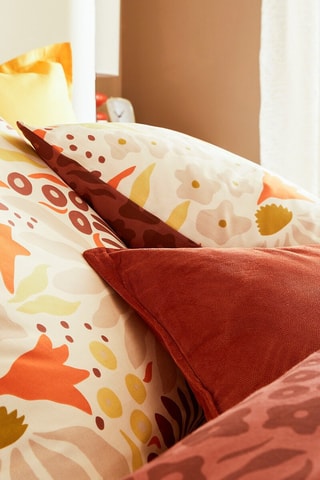 Parure de couette réversible Daisie - Marron