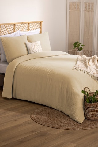 Parure de couette Flora - Beige