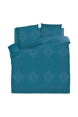 Parure de couette Vilma - Bleu canard
