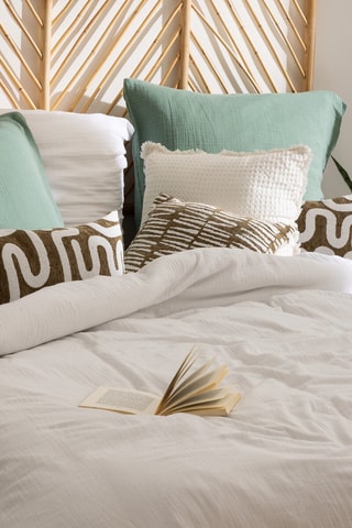 Parure de couette Flora - Blanc