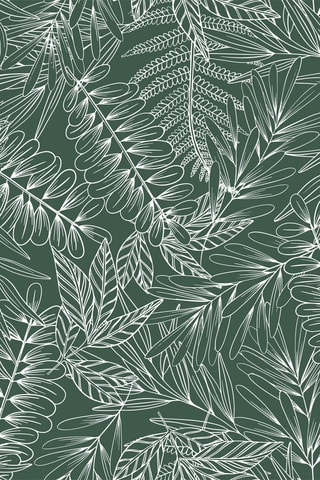 Parure de couette en coton 115 g/m² Tropik - Vert