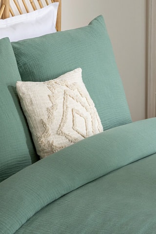 Parure de couette Flora - Sauge