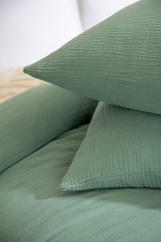 Parure de couette Flora - Sauge