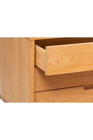 Eikenhouten Ladenkast 3-Deurs Digha - Naturel