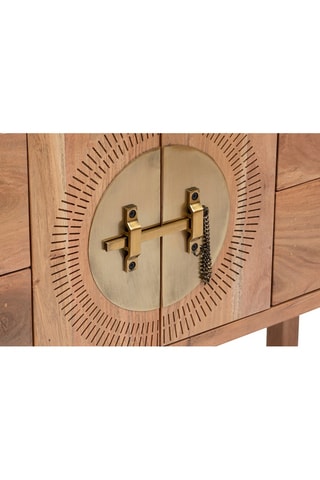 Acaciahouten Kast 2-Deurs Jiling - 112 x 40 x 79 cm