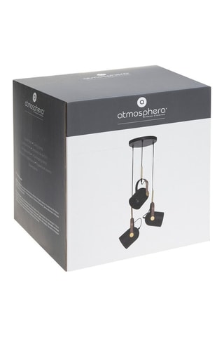 Hanglamp Bil - Zwart en Goudkleurig