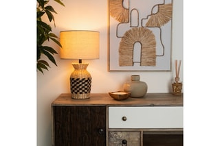 Lampe à poser Mena - Beige