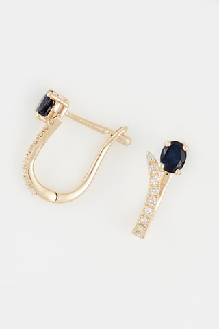 Boucles d'oreilles Beau Saphir Or jaune, diamants et saphirs