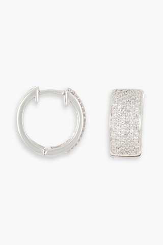 Créoles Laufey Or blanc et diamants