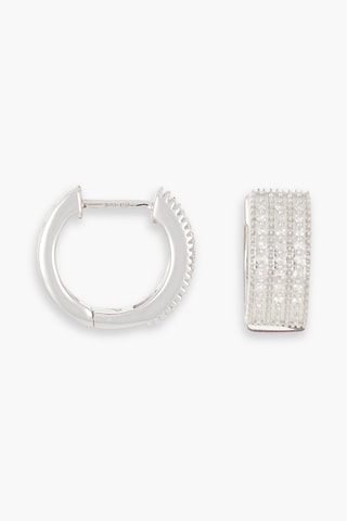 Créoles Rind Or blanc et diamants