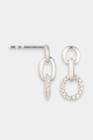 Boucles d'oreilles Haizea Or blanc et diamant