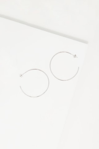 Créoles Flamboyantes Or blanc et diamants