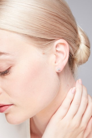 Puces Art Nouveau Or blanc et diamants