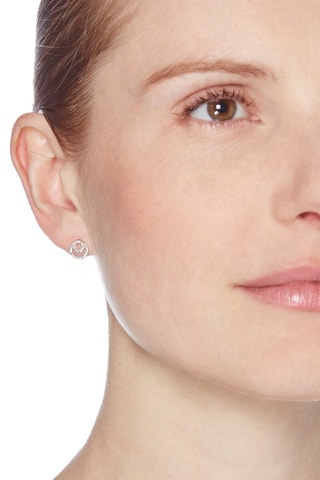 Boucles d'oreilles Jolis ronds ajourés Or blanc et diamants