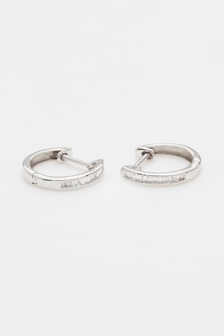 Creolen Lines Witgoud en Diamanten