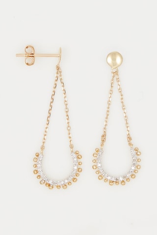 Boucles d'oreilles Nuria Or jaune et diamants