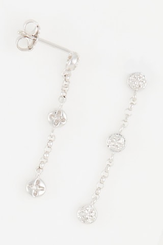 Boucles d'oreilles Sidonie 
Or blanc et diamants