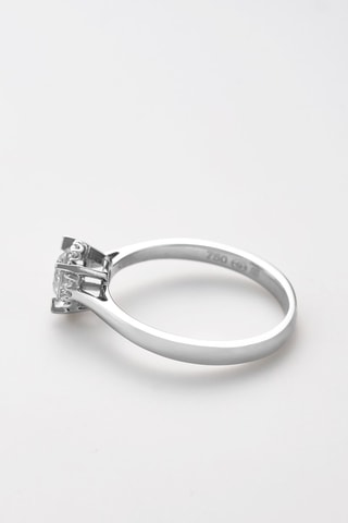 Solitaire Amoureuse - Or blanc, diamants et solitaire