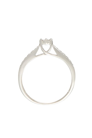 Solitaire A tout jamais Or blanc et diamants