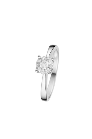 Bague Brillant Lucia Or blanc et diamants