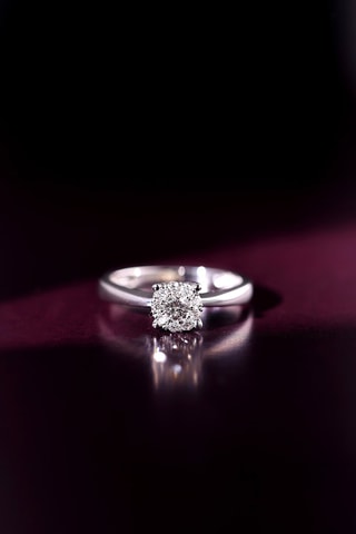 Bague Brillant Lucia Or blanc et diamants