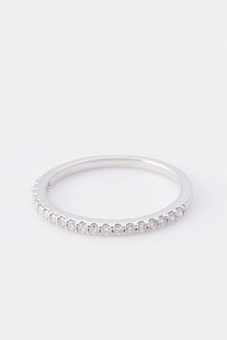 Alliance  Or blanc et diamants