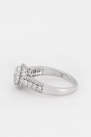 Bague - Or blanc et diamants 0,5 carat