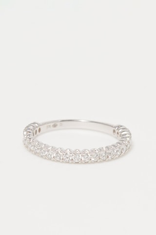 Bague Alliance impériale Or blanc et diamants