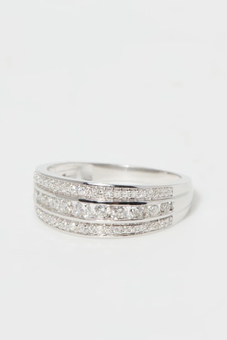 Bague Kiss Brillant Or blanc et diamants