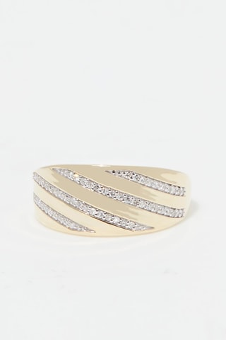 Bague Fourreau Or jaune et diamants