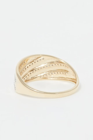 Bague Fourreau Or jaune et diamants