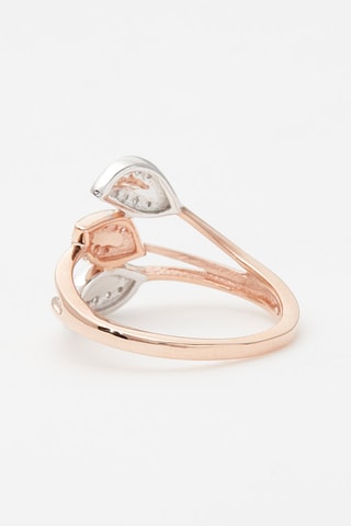 Bague Aditi Or rose et blanc et diamants