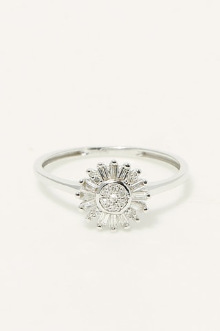Bague Soleil Or blanc et diamants