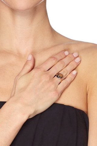 Bague Impériale   Or rose, quartz et diamants