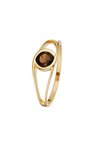 Bague Sortilège   Or jaune et quartz