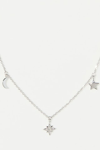 Collier Création Or blanc et diamants