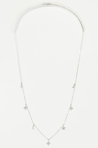 Collier Création Or blanc et diamants